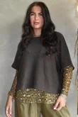 Bobby Mesh Layering Top Sana Leopard Olive